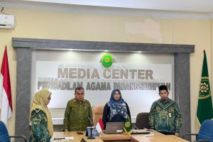 Pengadilan Agama Padangsidimpuan Ikuti Sosialisasi Penyelesaian Administrasi Kenaikan Pangkat Tenaga Teknis Hakim dan Kepaniteraan Peradilan Agama Tahun 2026